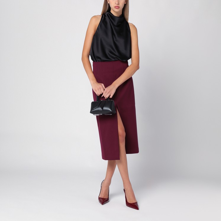 スカート THE ANDAMANE 'Stephanie' midi skirt Andamane - Bella Lilac Snake Print Midi Skirt | Mitchell Stores