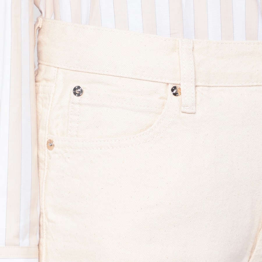 ショートパンツ Frame Butter-coloured denim bermuda shorts Frame Butter-coloured denim bermuda shorts | TheDoubleF