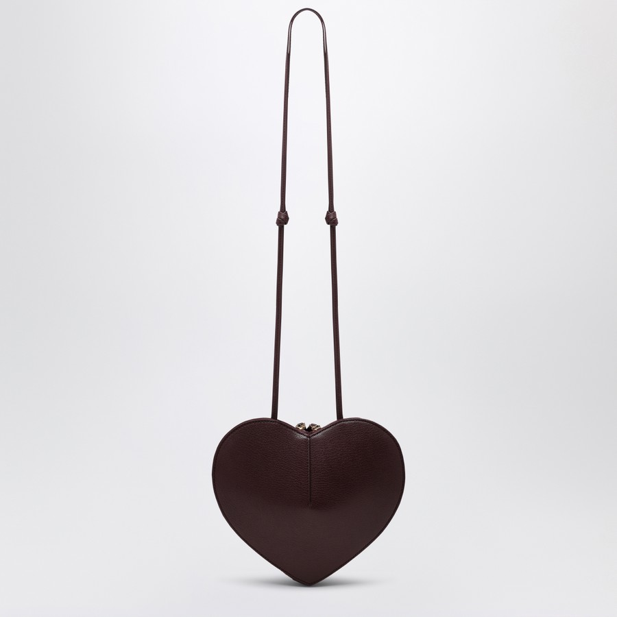 ALAIA LE COEUR BAG DARK RED BI-MATERIAL