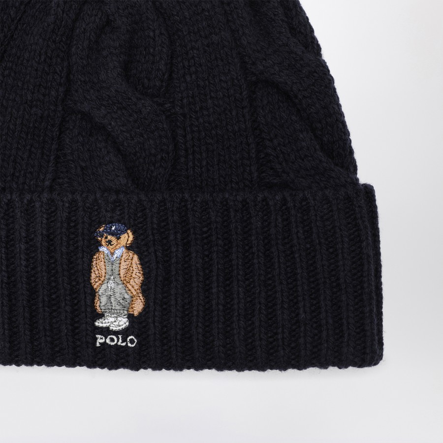 Polo Ralph Lauren Navy blue wool Polo Bear hat | TheDoubleF