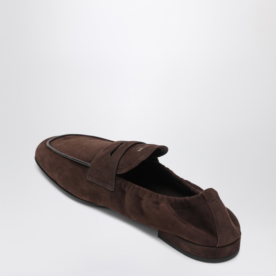 パンプス PRADA BROWN SUEDE MOCCASIN Prada Brown suede moccasin | TheDoubleF