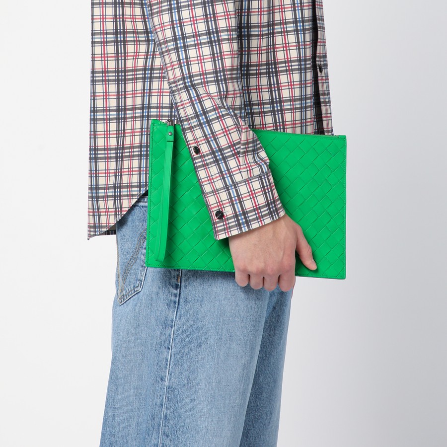 BOTTEGA VENETA◆イントレチャート バケット ハット PARAKEET Bottega Veneta Parakeet Leather The Pouch Teen – Season 2