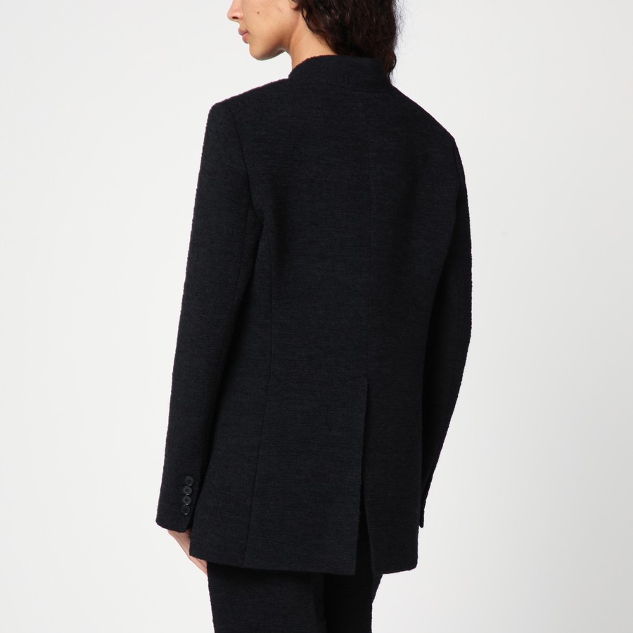 ジャケット Loulou Studio Black single-breasted boucle jacket Loulou Studio Black single-breasted bouclé jacket | TheDoubleF