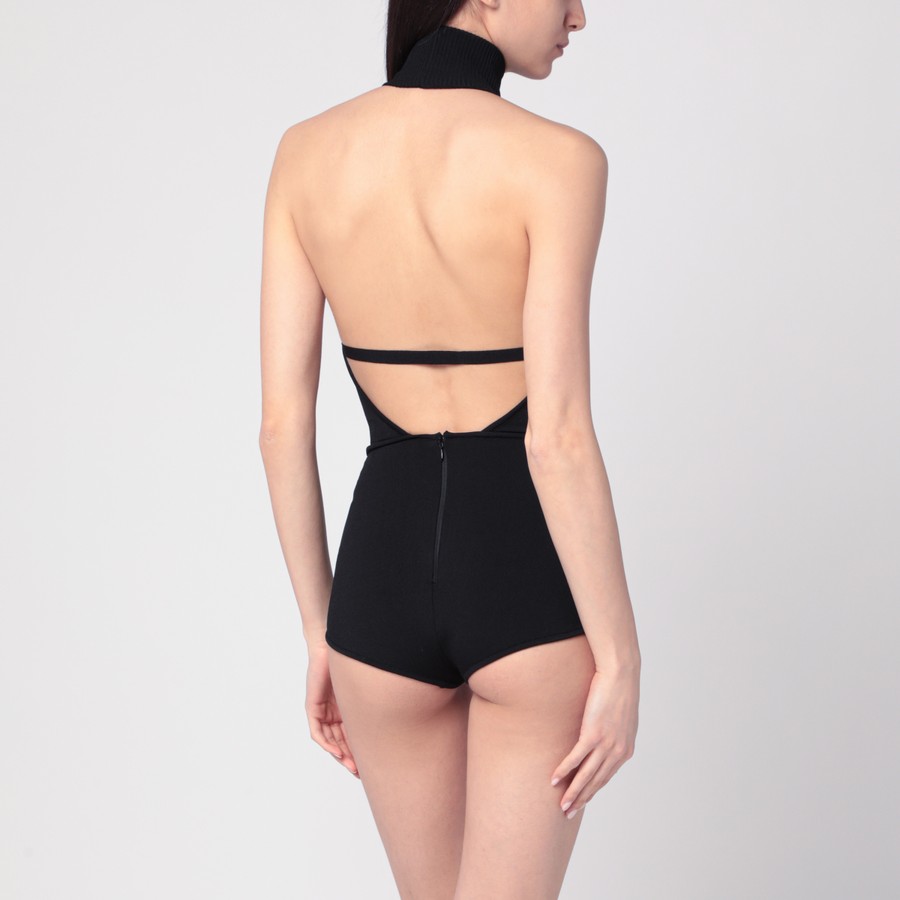 インナー・ルームウェアその他 Max Mara APOGEO1234 - Viscose turtleneck jersey bodysuit Max Mara Black Viscose Turtleneck Bodysuit – LOZURI®