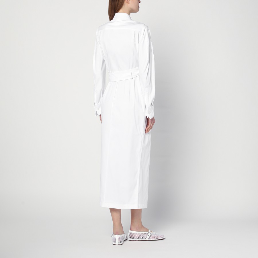 Max Mara White shirt dress in cotton twill | TheDoubleF