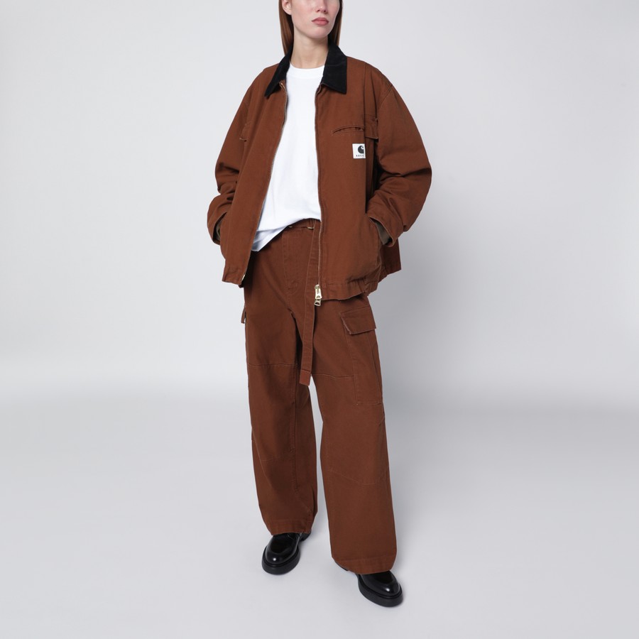 Sacai x Carhartt WIP Beige cotton zip jacket | TheDoubleF