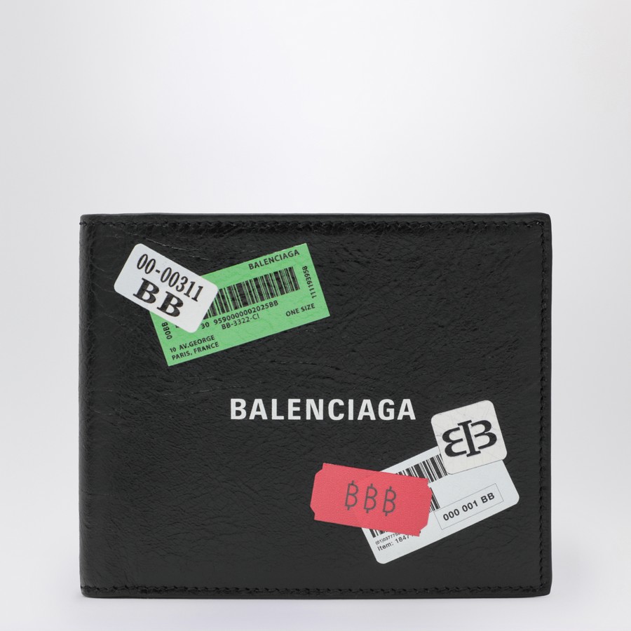 小物 BALENCIAGA logo wallet Balenciaga logo-print Wallet | Black | FARFETCH