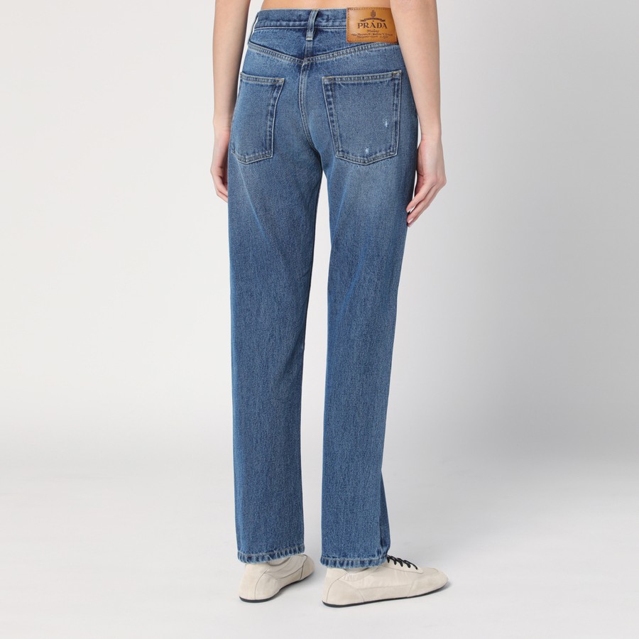 デニム・ジーパン PRADA JEANS (GFP521SOOO16PK F0V3N) Prada Blue jeans in washed denim | TheDoubleF