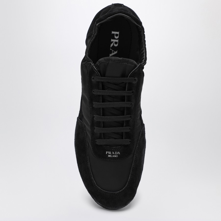 スニーカー PRADA Men Sneakers 2EG479G001D7C F0002 BLACK Prada Collapse Re-Nylon and Suede Sneaker | TheDoubleF