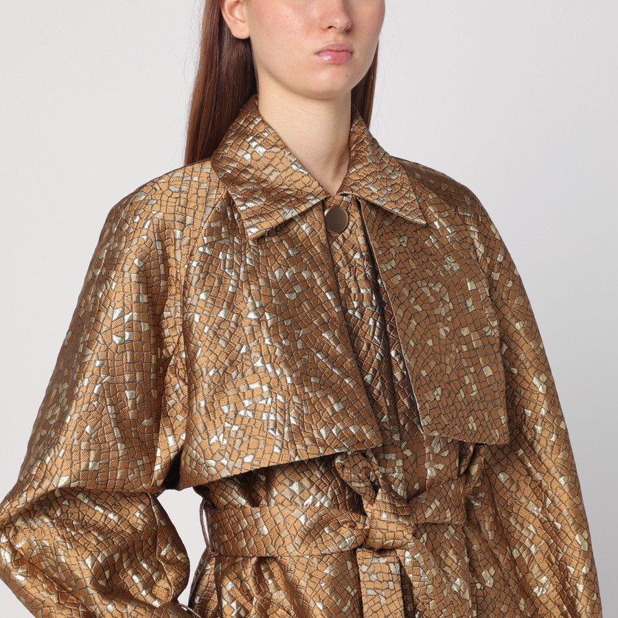 ジャケット Max Mara Atelier Trench in gold colour in jacquard Max Mara Atelier Trench in gold colour in jacquard | TheDoubleF