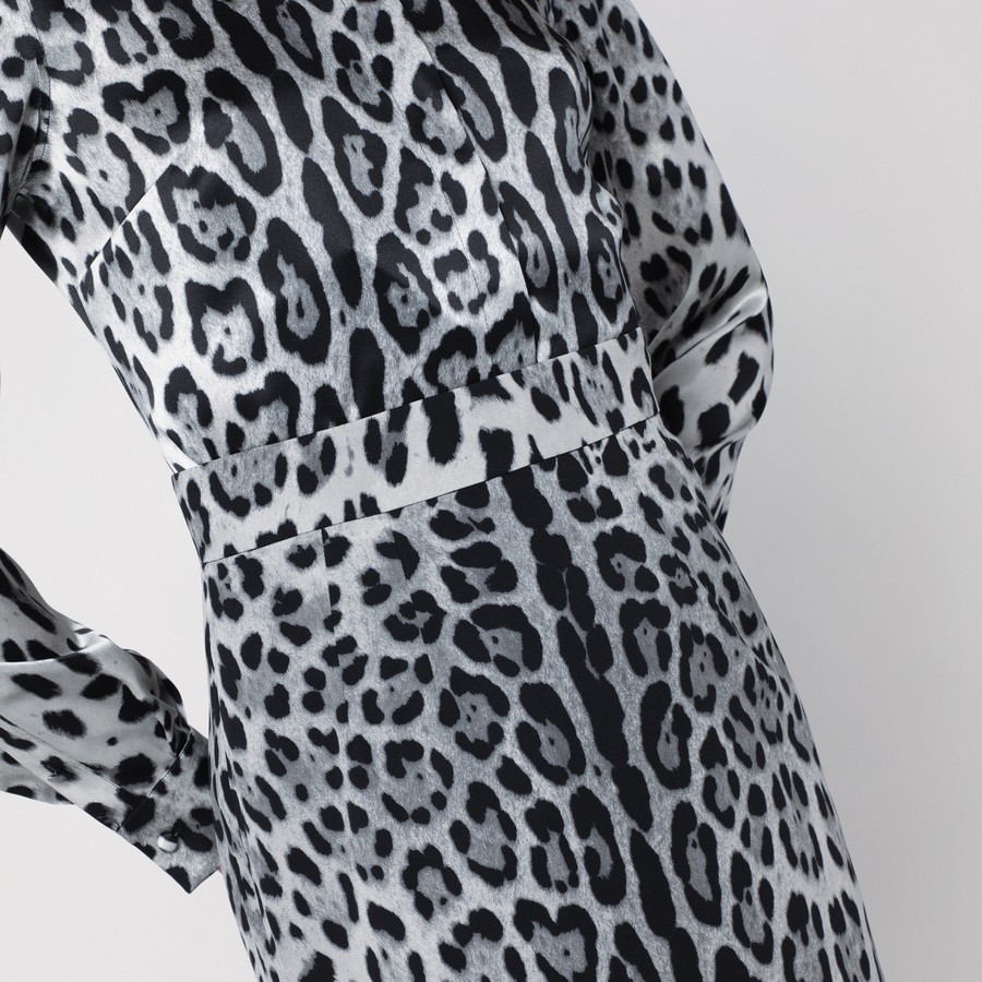 Dolce&Gabbana バッグに Leopard Print Silk Pencil Skir 関送無 Dolce&Gabbana Leopard print silk pencil skirt | TheDoubleF
