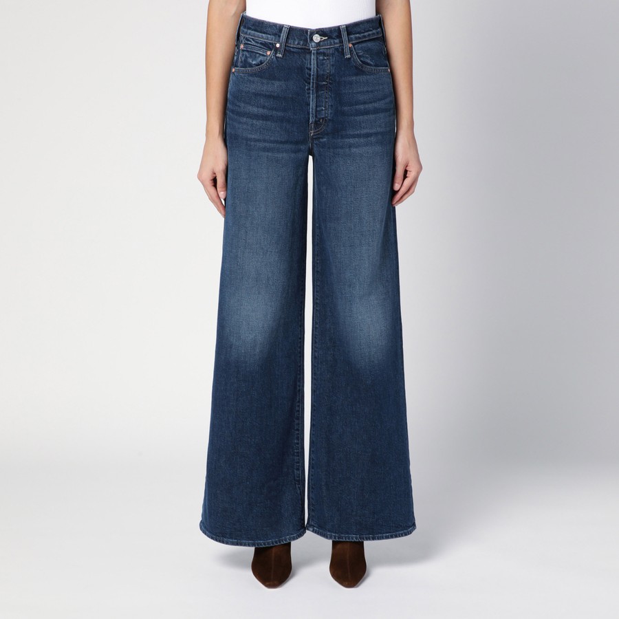 デニム・ジーパン MOTHER FW25 THE DITCHER ROLLER SNEAK (10395 515ADGB) Mother Wide Jeans The Ditcher Roller Sneak | TheDoubleF