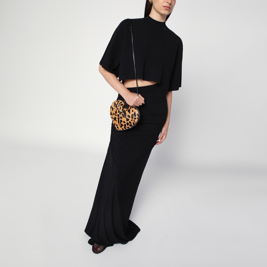 ヘアアクセサリー ALAIA LE COEUR BAG IN LEOPARD-PRINT CALF HAIR Alaïa Le Coeur bag in leopard-print calf hair | TheDoubleF