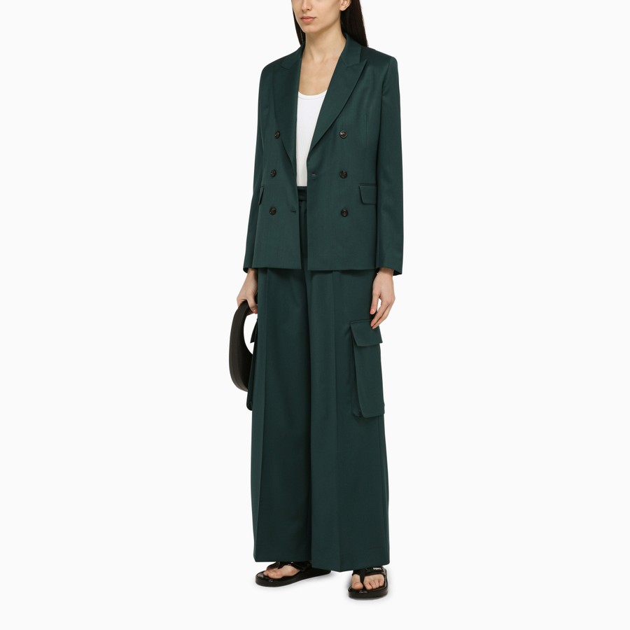 ジャケット AMIRI FOREST GREEN DOUBLE-BREASTED JACKET IN WOOL AMIRI Forest green double-breasted jacket in wool | TheDoubleF
