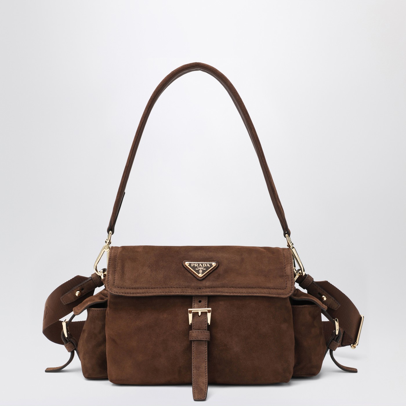 Prada Prada Explore medium brown shoulder bag | TheDoubleF