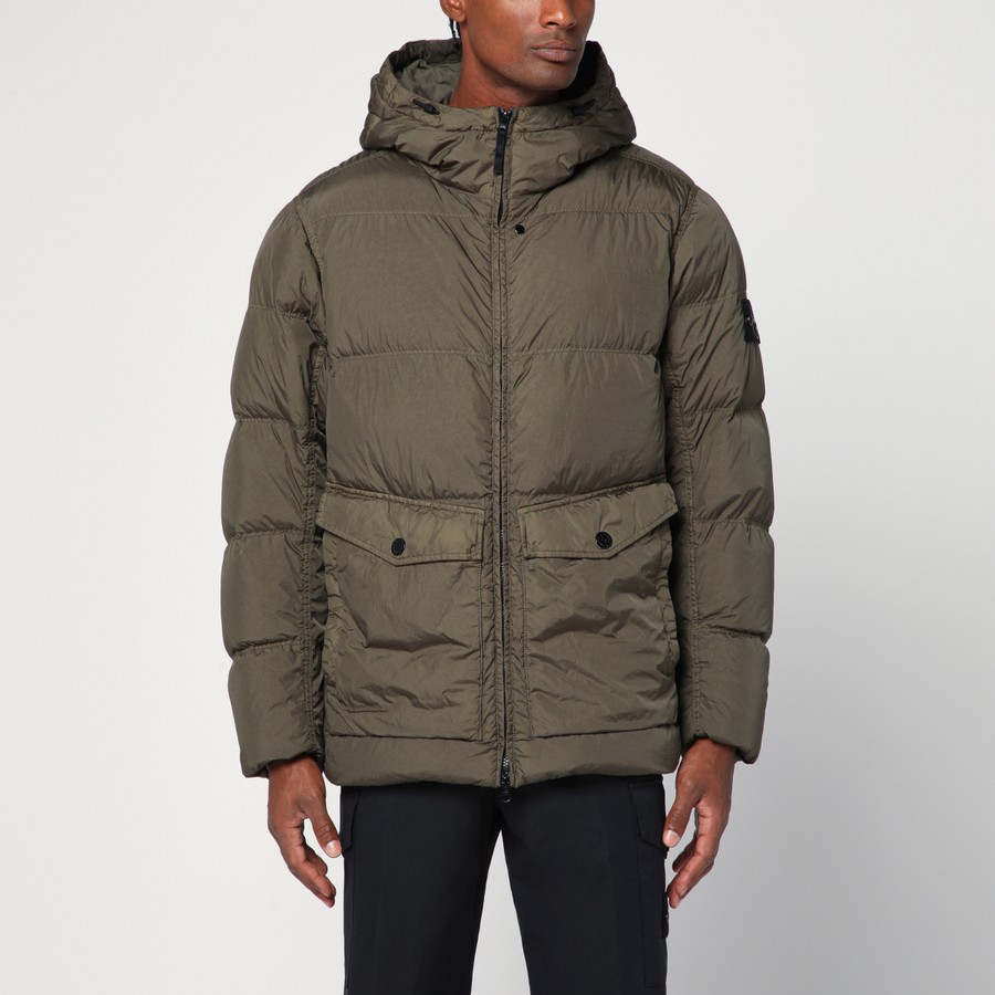Stone Island Military green nylon puffer TheDoubleF