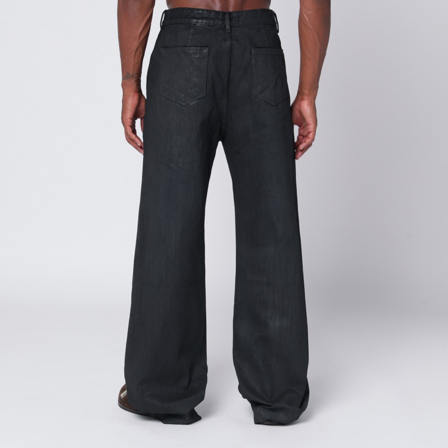 【WOOHWA】WAY TUCK WIDE BLACK DENIM Black denim wide-leg jeans | Marni