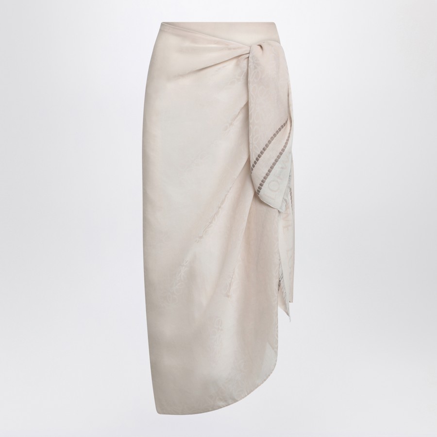 水着・ビーチグッズその他 Loewe Light beige pareo in cotton voile Loewe Light beige pareo in cotton voile | TheDoubleF