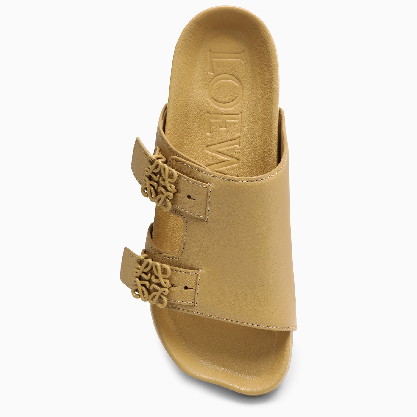 Loewe Beige leather slide TheDoubleF