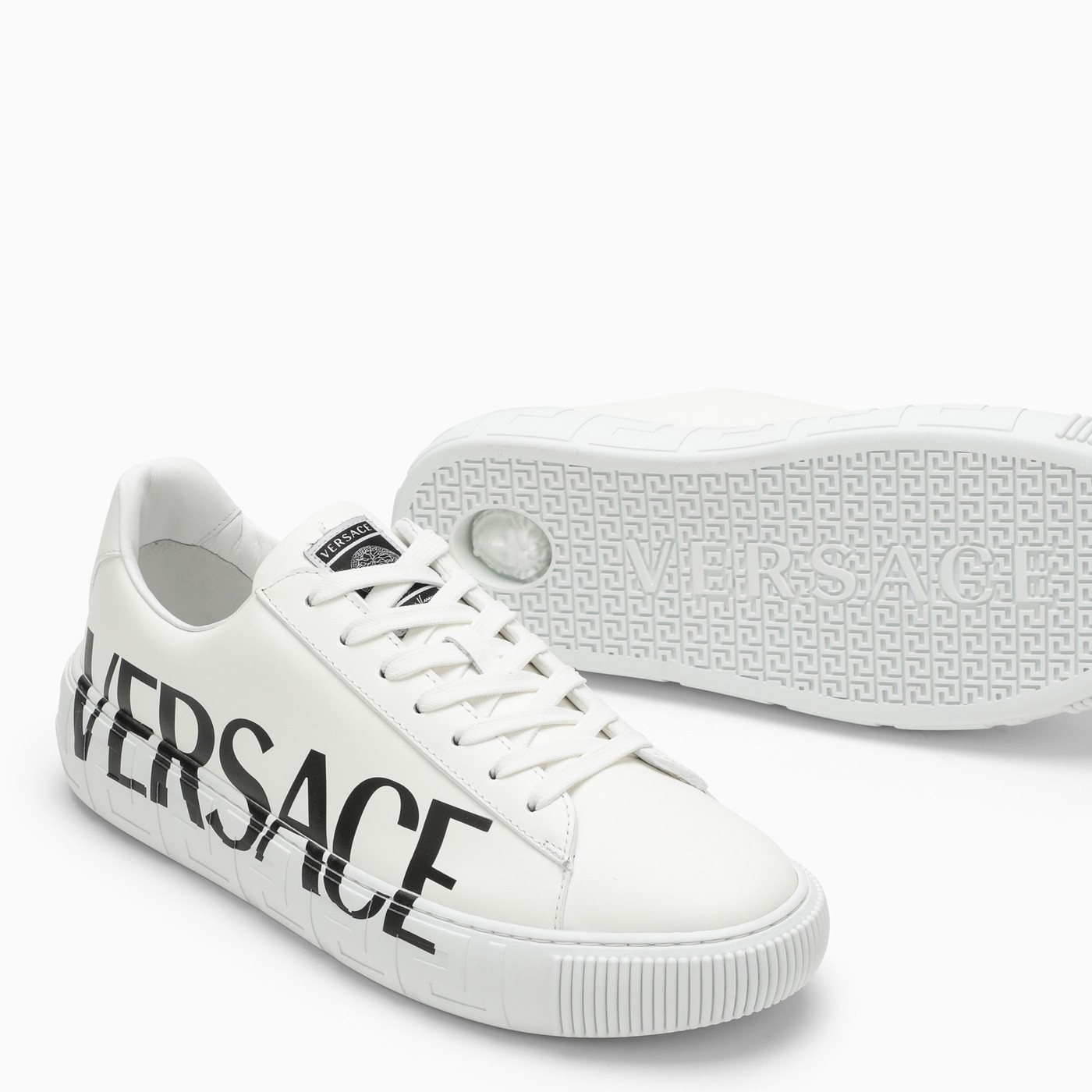 Versace Greca white low trainer TheDoubleF