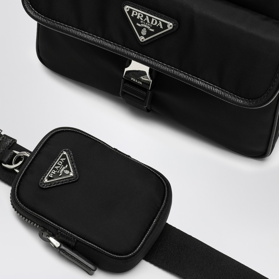Prada Black Re-Nylon cross-body bag | TheDoubleF