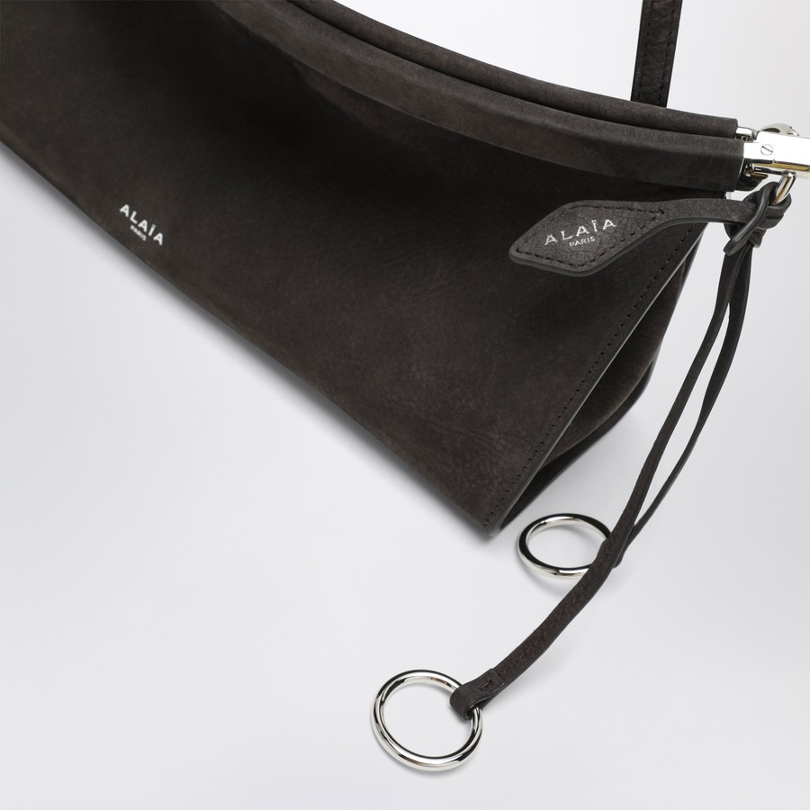 Alaïa Anthracite gray nubuck medium Le Click East West bag