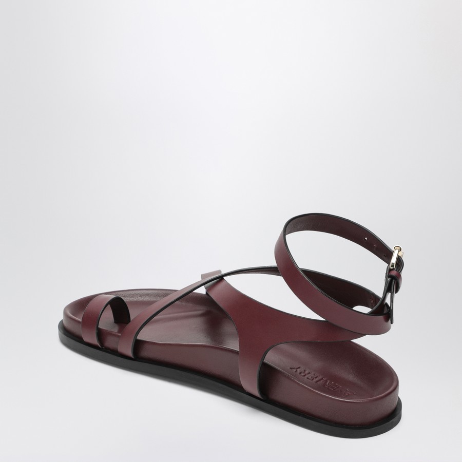 シューズ・サンダルその他 A.EMERY The Jalen Slim Sandals burgundy in leather A.EMERY The Jalen Slim Sandals burgundy in leather | TheDoubleF