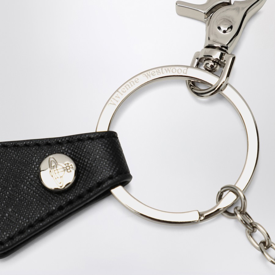 Vivienne Westwood 3D Orb black metal key ring | TheDoubleF