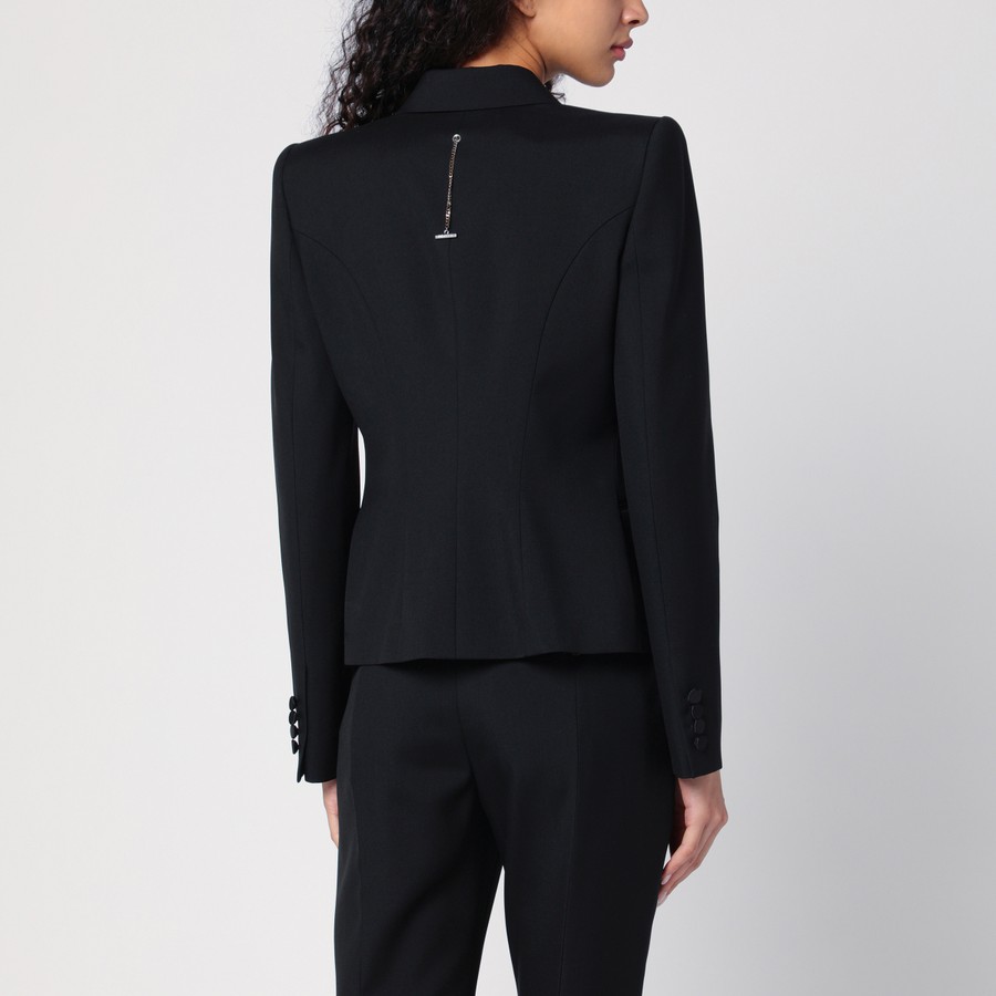 ジャケット Alexander Mcqueen Wool Jacket Alexander McQueen Black single-breasted jacket in wool