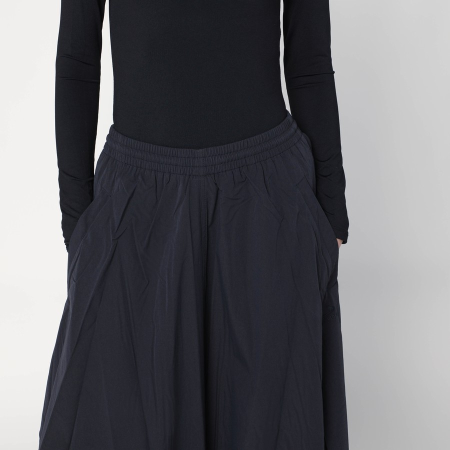 スカート BALENCIAGA BLACK WASHED COTTON MAXI SKIRT Balenciaga Black washed cotton maxi skirt from Balenciaga