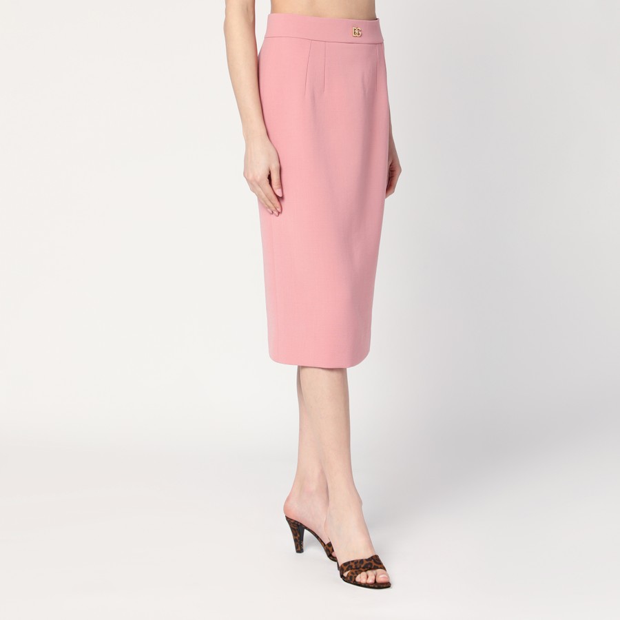 Dolce&Gabbana Pink wool pencil skirt | TheDoubleF