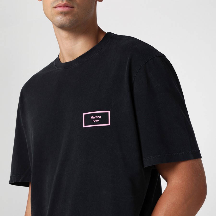 MARTINE ROSE ロコフリントクルネックTシャツ 603JE01002B BLK Martine Rose Outlet: men's t-shirt - Black | Martine Rose t