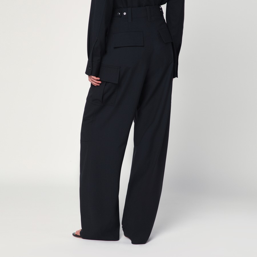 パンツ Bottega Veneta Midnight Blue Wool Cargo Pant Bottega Veneta® Women's Fine Wool Cargo Trousers in Midnight