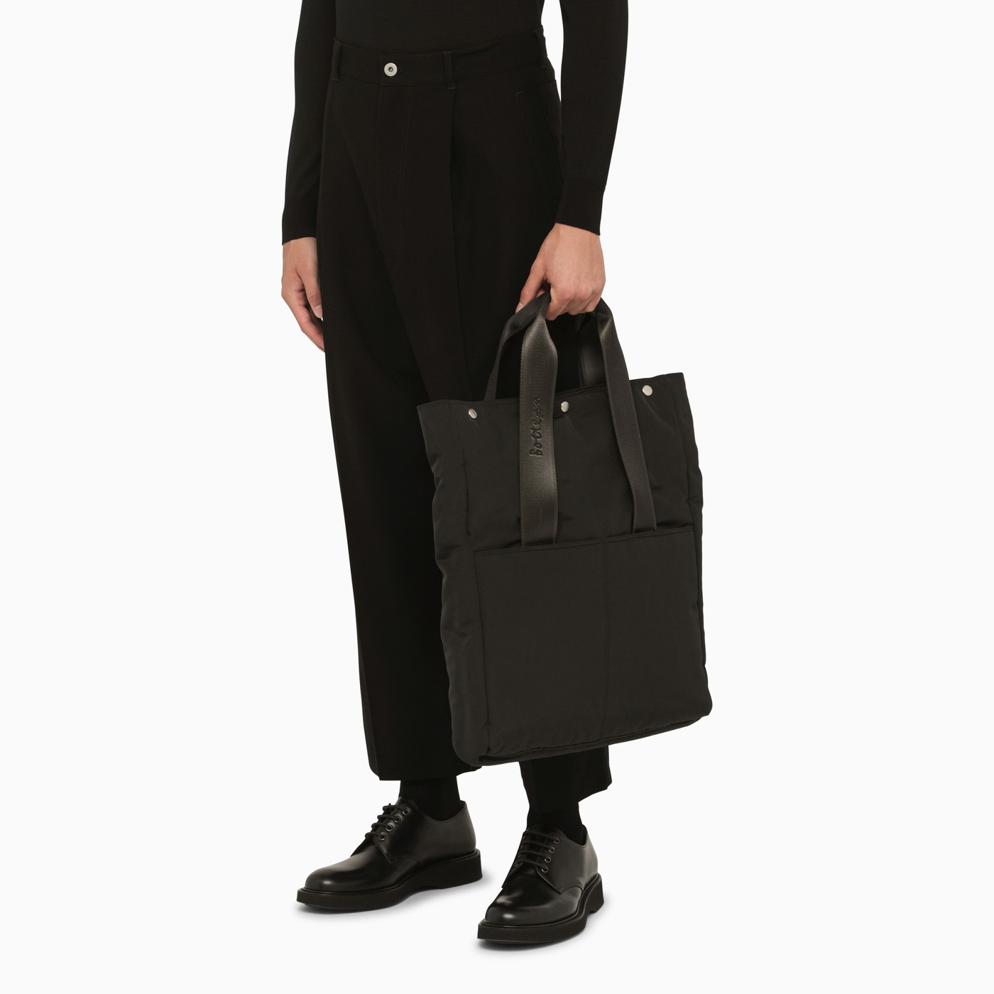 Bottega Tote bag en nylon noir TheDoubleF