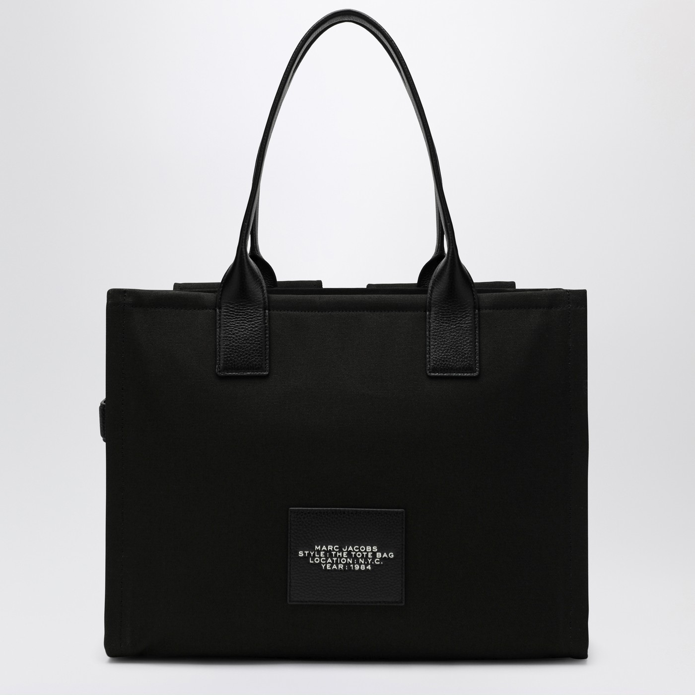 トートバッグ Marc Jacobs Black Canvas Shopping Bag Marc Jacobs The Cargo Canvas Large Tote Bag in black