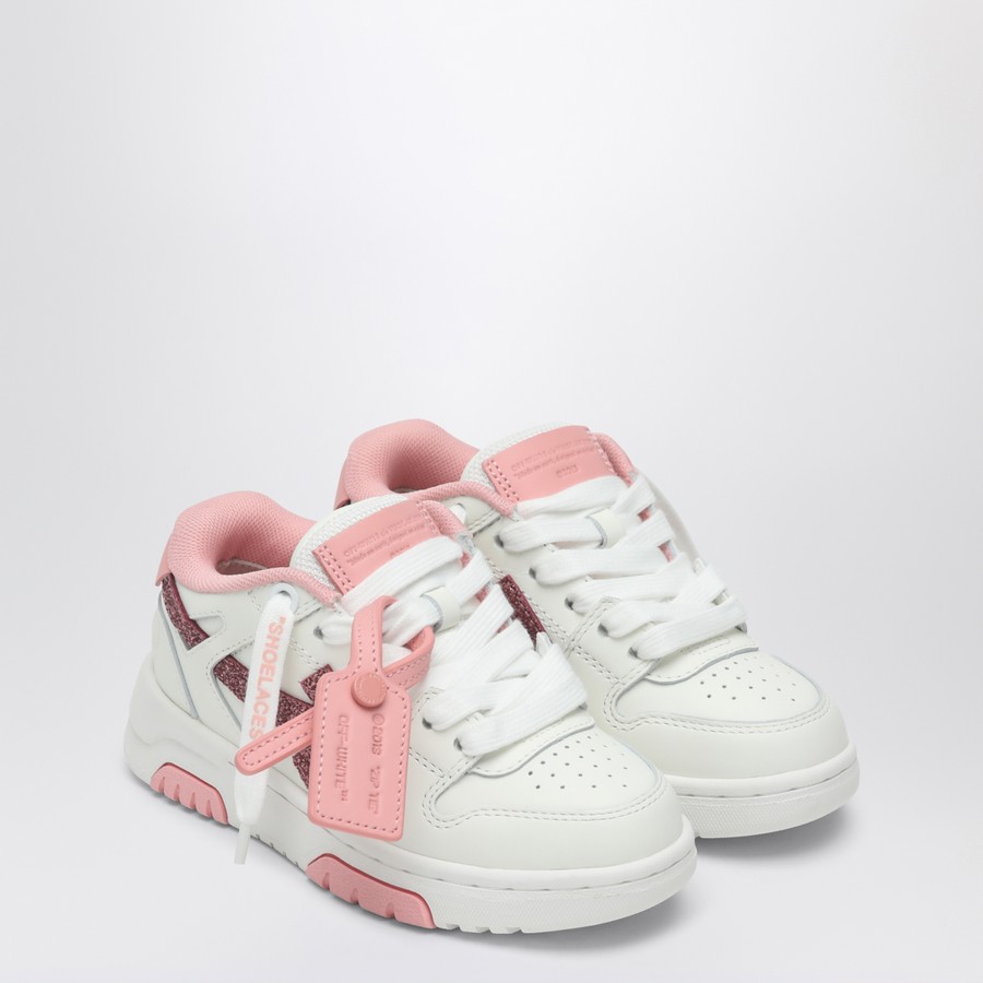 Off-White™ Out Of Office white/glitter pink sneaker | TheDoubleF