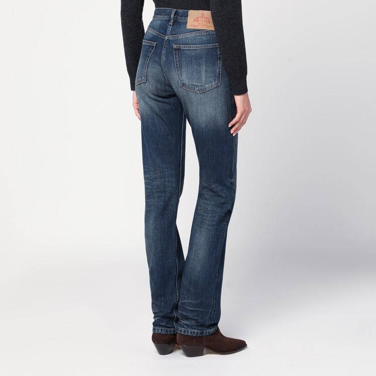 【関税＆送料込み】Prada Wide-Leg Jeans Prada Wide, Selvedge Denim Jeans | Saks Fifth Avenue