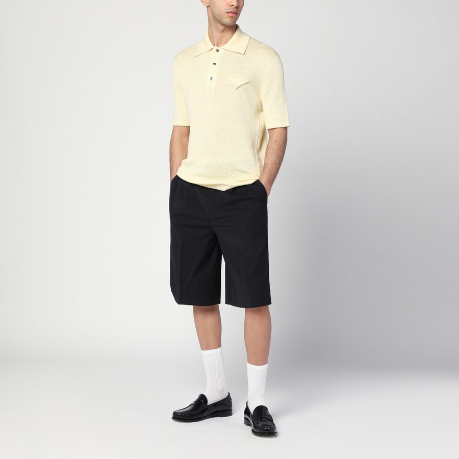 PT Torino Black Bermuda shorts in wool blend | TheDoubleF