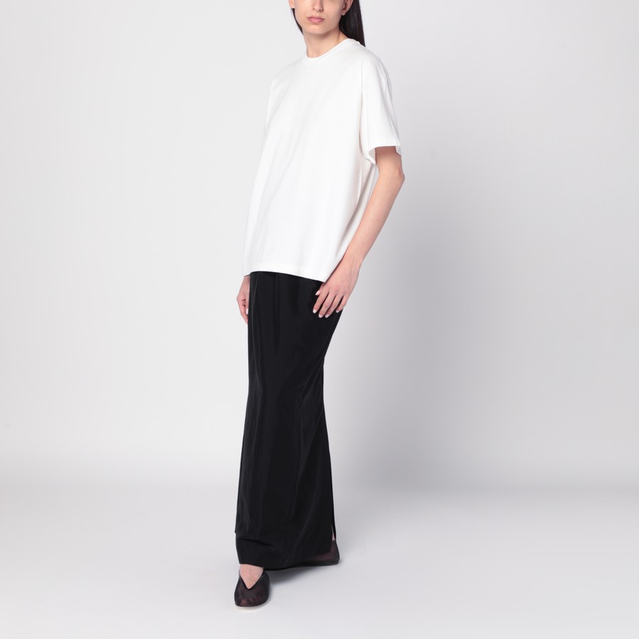 スカート The Row SS25 'Saul' skirt (9045W3838 BLK) The Row Long black Saul skirt in silk blend | TheDoubleF