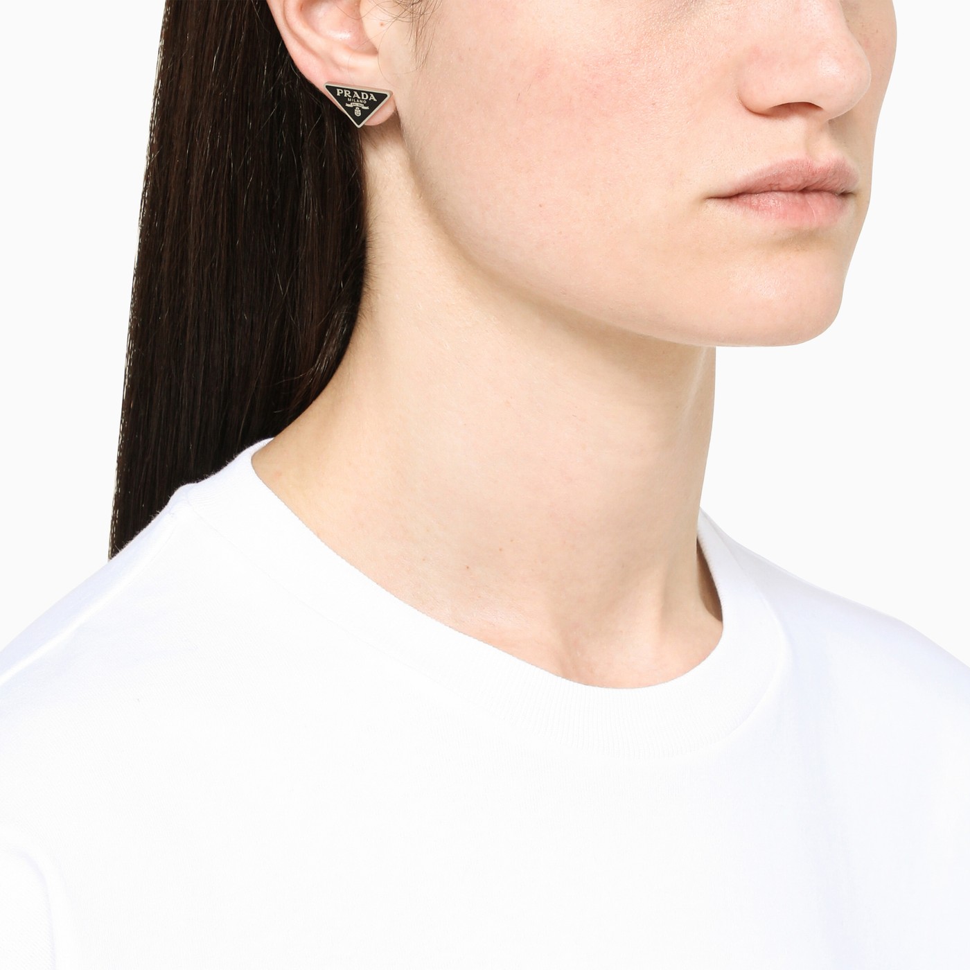 Prada Black Symbole earrings TheDoubleF