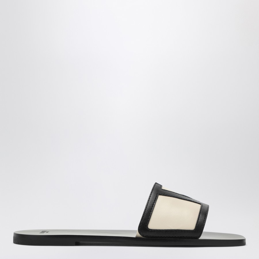 サンダル・ミュール VALENTINO GARAVANI VIVA SUPERSTAR BLACK CANVAS SLIDE SANDAL Valentino Garavani Viva Superstar black canvas slide sandal