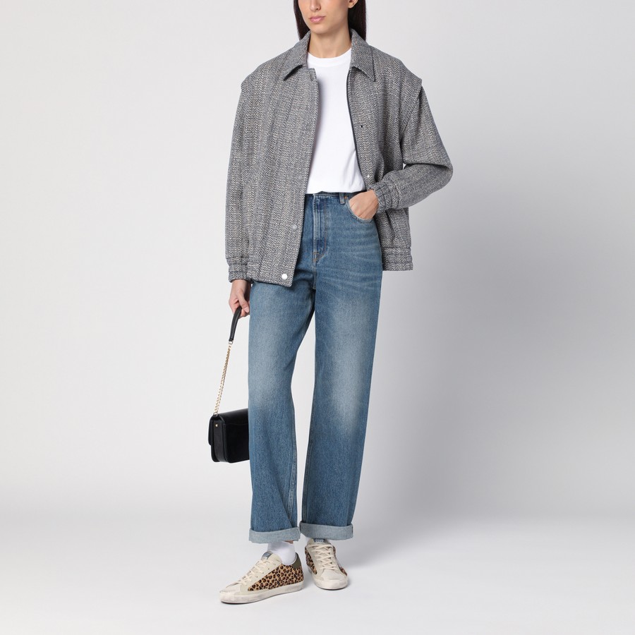 Golden Goose Wool blend herringbone bomber jacket | TheDoubleF