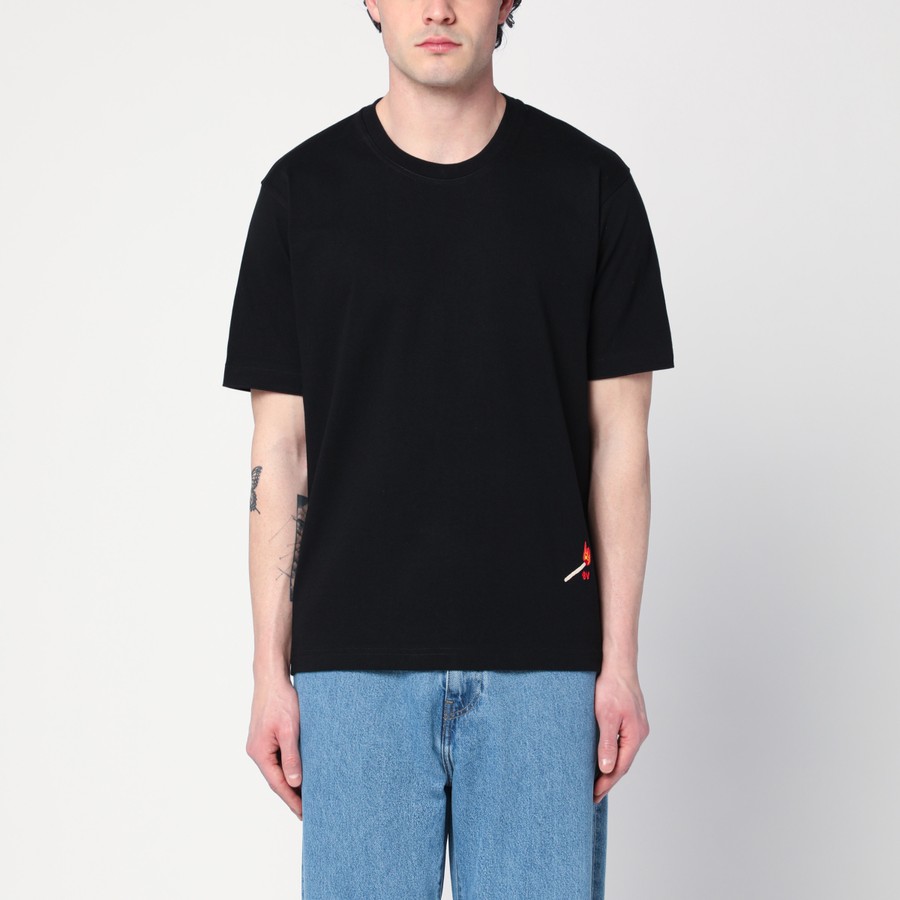 Tシャツ・カットソー BOTTEGA VENETA Men T-shirt Black 825172 V4N50 1000 Bottega Veneta Black cotton jersey t-shirt | TheDoubleF