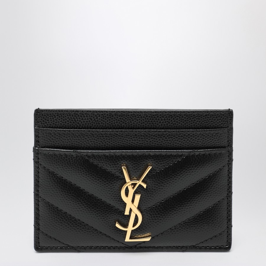 カードケース・名刺入れ SAINT LAURENT BLACK MONOGRAM CREDIT CARD HOLDER Saint Laurent Black Monogram credit card holder | TheDoubleF