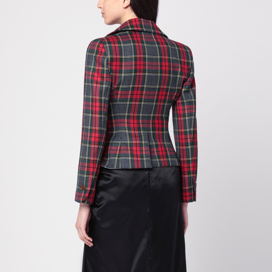 【関税&送料込】Vivienne Westwood Embroidered Wool Drunken B Vivienne Westwood DRUNKEN SHIRT | REVERSIBLE
