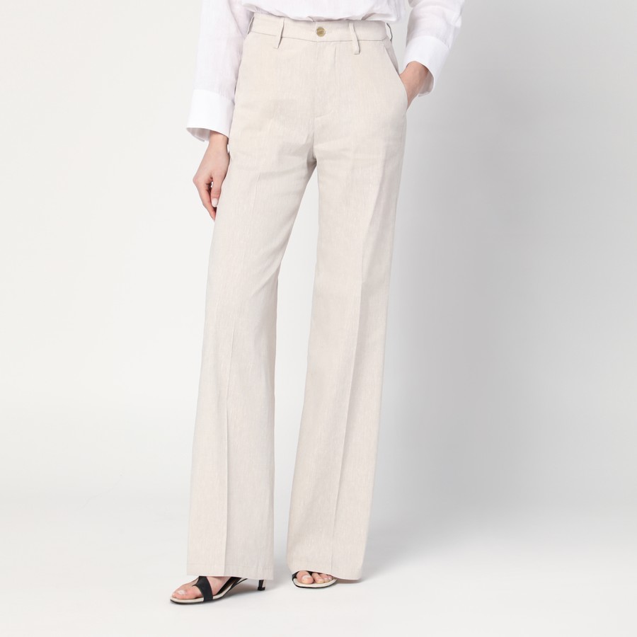 ボトムスその他 DEPARTMENT 5 Misa grey melange trousers in linen blend DEPARTMENT 5 Misa grey mélange trousers in linen blend