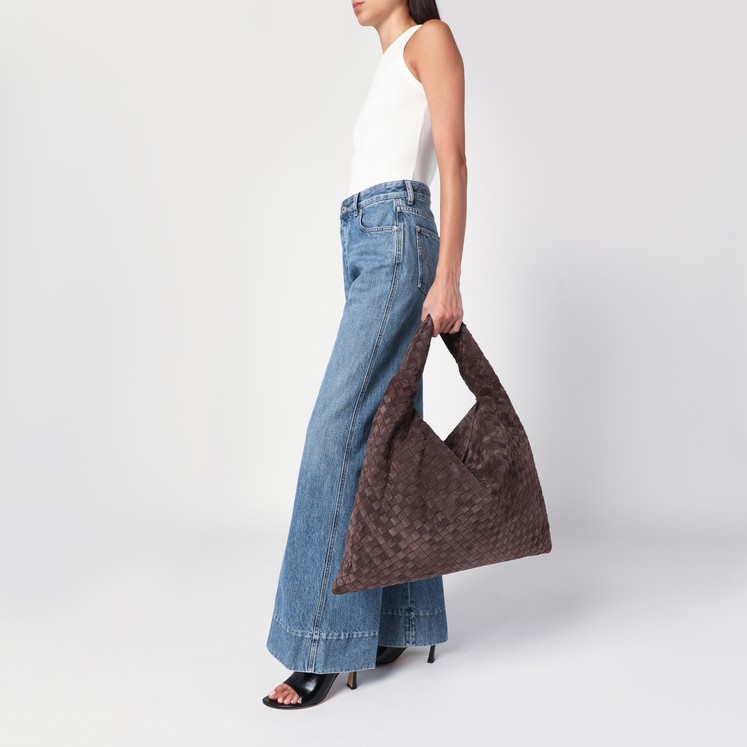 The Attico La Passeggiata Medium Light Chocolate bag