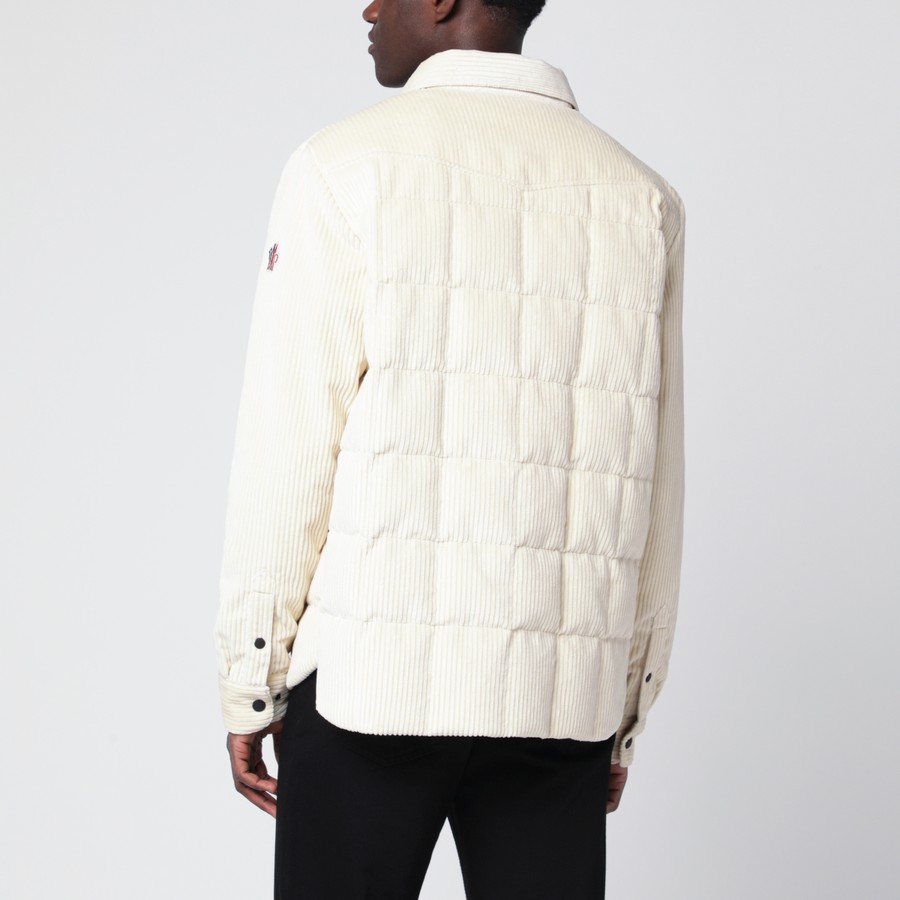 Moncler Grenoble White padded overshirt jacket Gelt | TheDoubleF