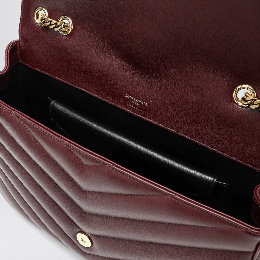 ショルダーバッグ・ポシェット SAINT LAURENT LARGE LOULOU HOT WINE LEATHER BAG Saint Laurent Large LouLou Hot Wine Leather Bag | TheDoubleF