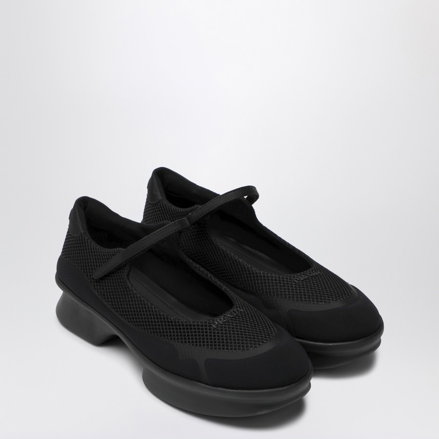 フラットシューズ PRADA SS25 Black mesh ballerinas (1F111OF050YZU F0002) Prada Black Mesh Ballerinas | italist